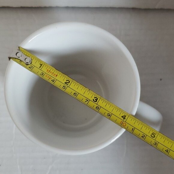 FIESTAWARE FIESTA CERAMIC WHITE TAPERED MUG CUP DANCING LADY 15 FL OZ - Picture 3 of 14